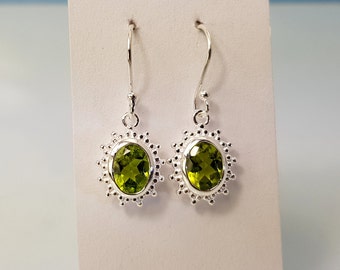 Ohrringe Peridot 925 Silber