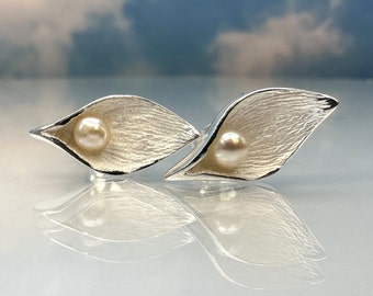 Earrings pearl 925 silver