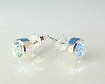 Earrings topaz 925 silver