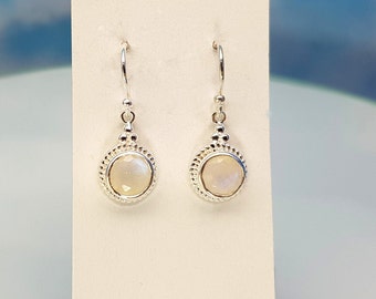 Earrings moonstone 925 silver