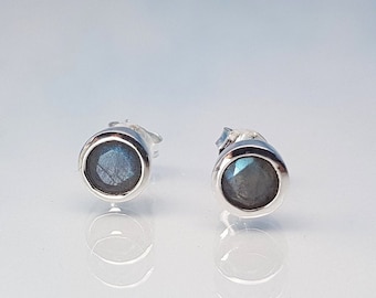 Earrings labradorite 925 silver