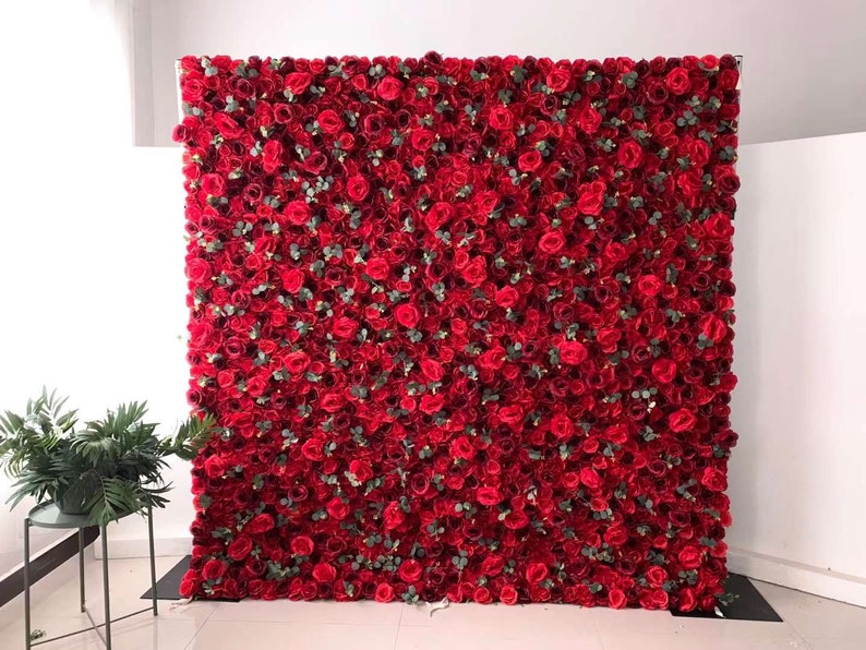 Flower Wall 3D Silk Flower Wall Panel Party Wedding Backdrop Etsy