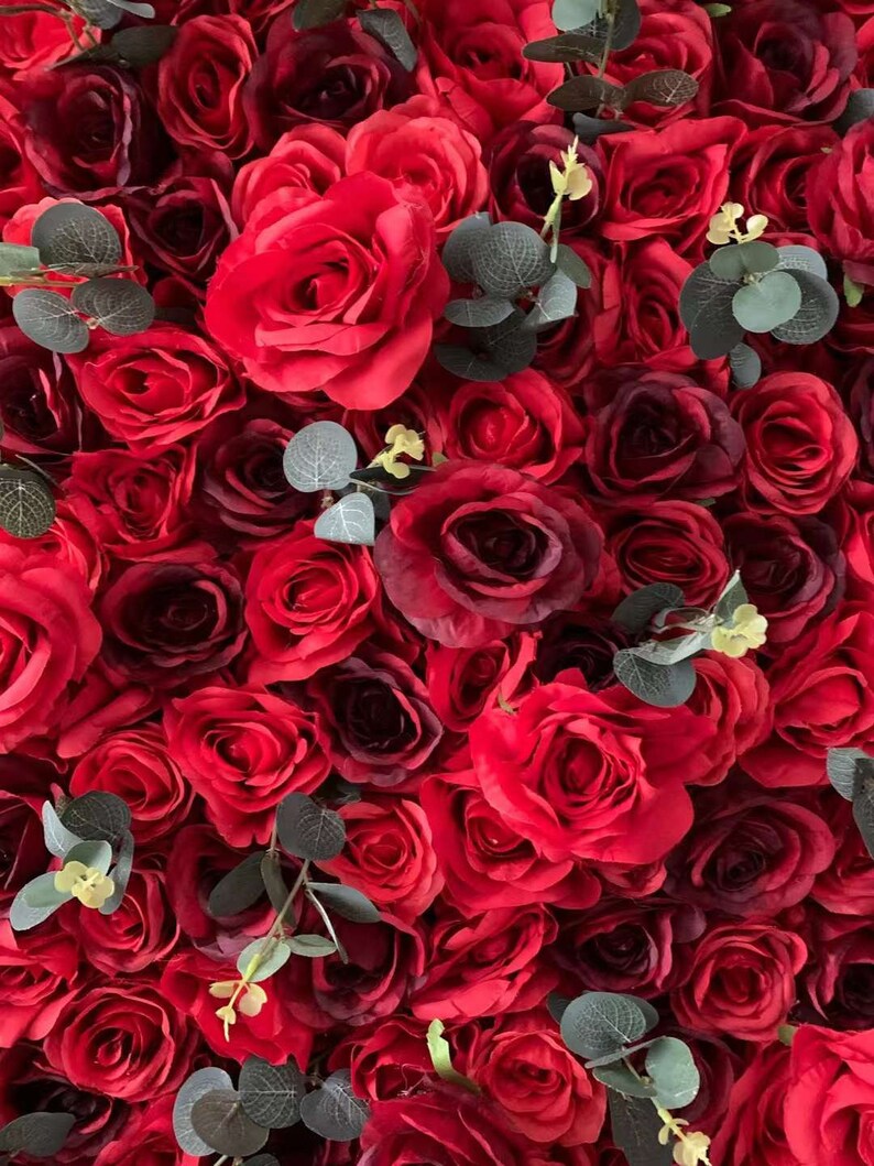 Flower Wall 3D Silk Flower Wall Panel Party Wedding Backdrop Etsy