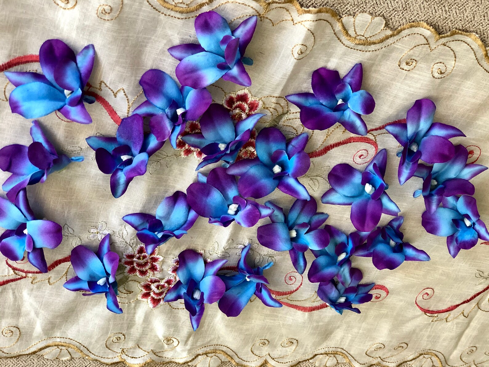 50-100pcs Galaxy Orchids Headpurple Blue Galaxy Orchid - Etsy