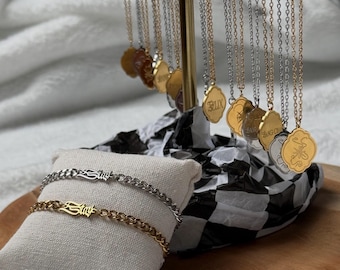 Stray Kids Necklace with Star & Member Name double-sided Kpop Fan Accessory