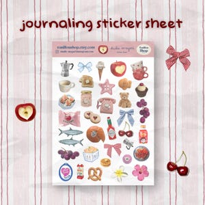 journaling-stickers - FYSIEKE VERSIE 36 enkele stickers