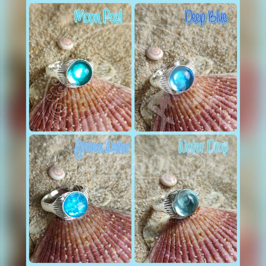 Classic Movie Mako Mermaid Series Island of Secrets Ring Fashion Shiny  Smooth Enamel Ring Jewelry Gift Wholesale - AliExpress