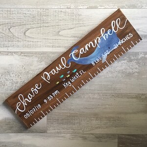 Custom Wooden Newborn Keepsake, Baby Stats Sign, Birth Stats, Nursery Decor