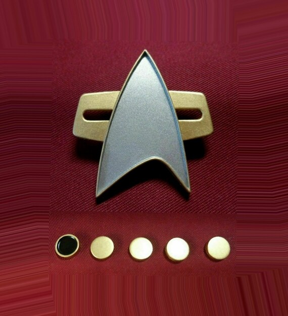 Star Trek Deep Space Nine Bajoran Insignia Pin Badge Combadge Communicator