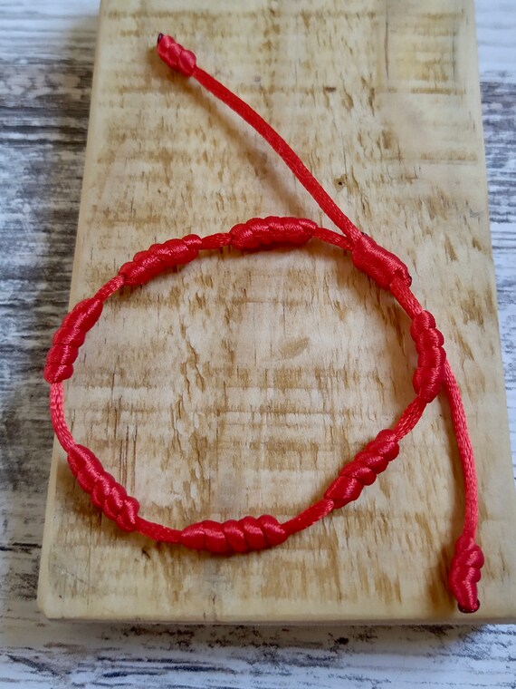 Buy Red Lucky Bracelet 7 Knots Bracelet 7 Knots Red Bracelet