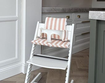 Cojín lavable para la trona Stokke Tripp Trapp - Galleta a rayas