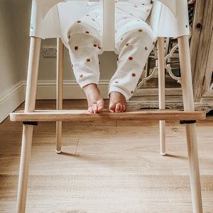 Adjustable Beech Footrest for IKEA Antilop Highchair - Made in UK