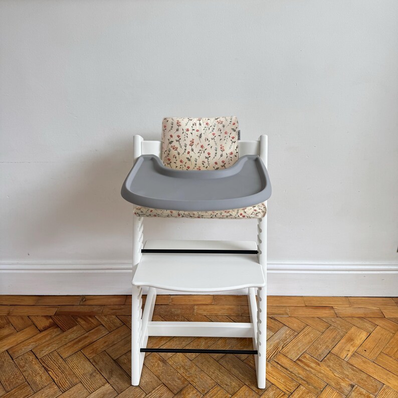 Pebble Grey Silicone Full Cover Placemat for Stokke Tripp Trapp Highchair image 5