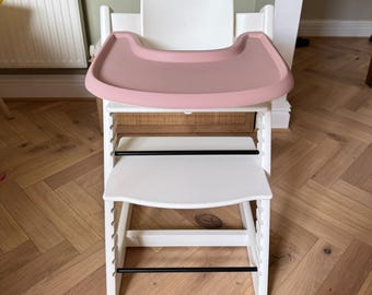 Bloesemroze siliconen placemat met volledige bedekking voor Stokke Tripp Trapp-kinderstoel