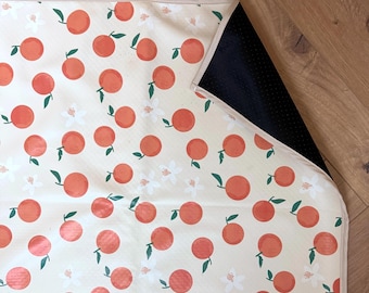 Wipeable Splash Mat - Easy Peeler Print
