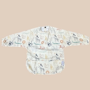 Long Sleeved Bib - Zoo