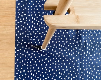 Wipeable Splash Mat - Moonight Dalmatian Print