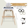Adjustable Bamboo Footrest for Ikea Antilop High Chair