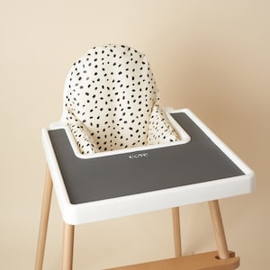 Wipeable Cushion for the Antilop IKEA Highchair - Cream Dalmatian