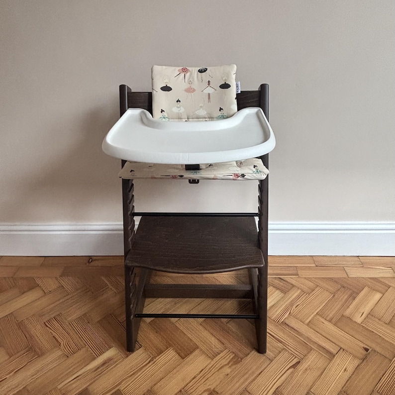 Wipeable Cushion the Stokke Tripp Trapp Highchair - Ballerina Without Placemat