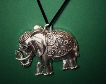 Elephant Charm Elephant locket Stocking fillers Elephant Pendant Tibetan style alloy locket Antique silver Birthday gift,party favour