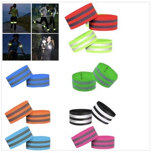 High Visibility Reflective Armband,High Vis Armband,Security Strap,Running Safety Gear,Ankle Strap,Night Safety Band,Jogging,Cycling,Running