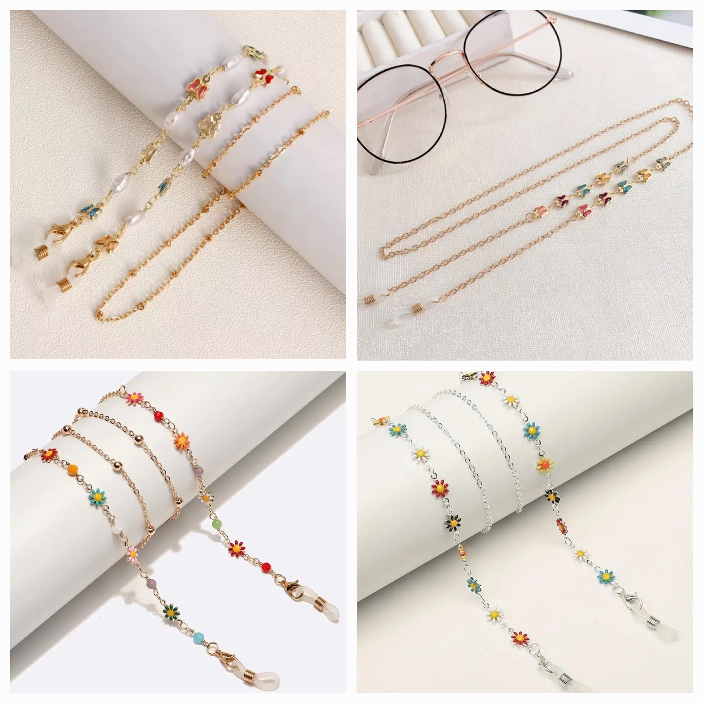 Eye Glasses Chain Necklace Chain Eyeglasses Chain Lanyard Beaded