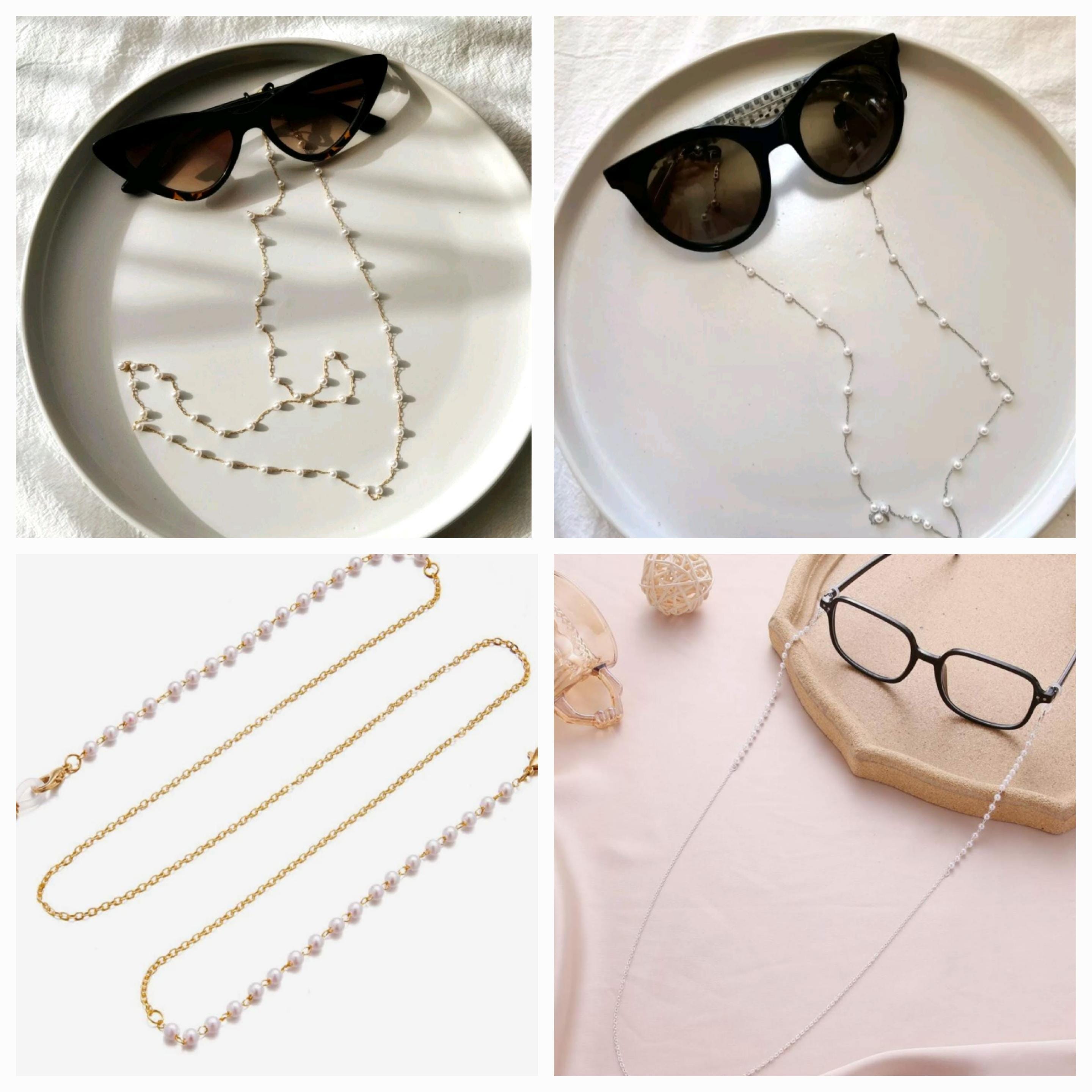 Eye Glasses Chain Necklace Chain Eyeglasses Chain Lanyard Beaded
