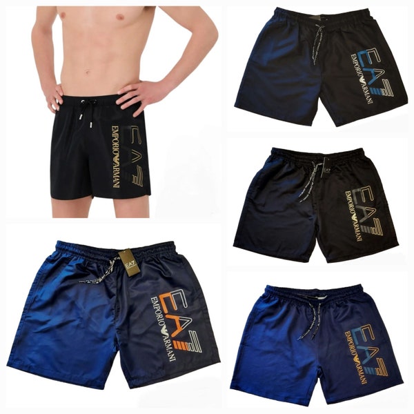 Mens EA7 Emporio Armani Swim Shorts Mens Summer Swim Shorts