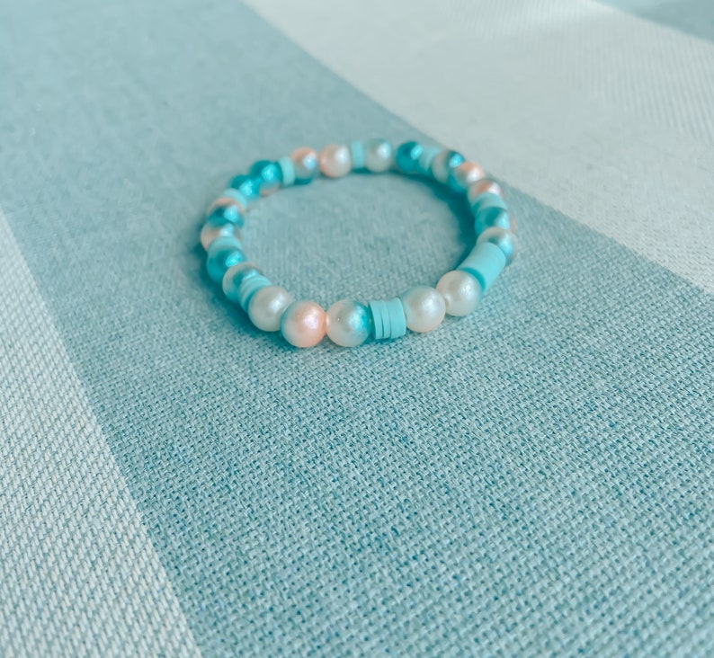 Heishi beaded Princess castle bracelet!