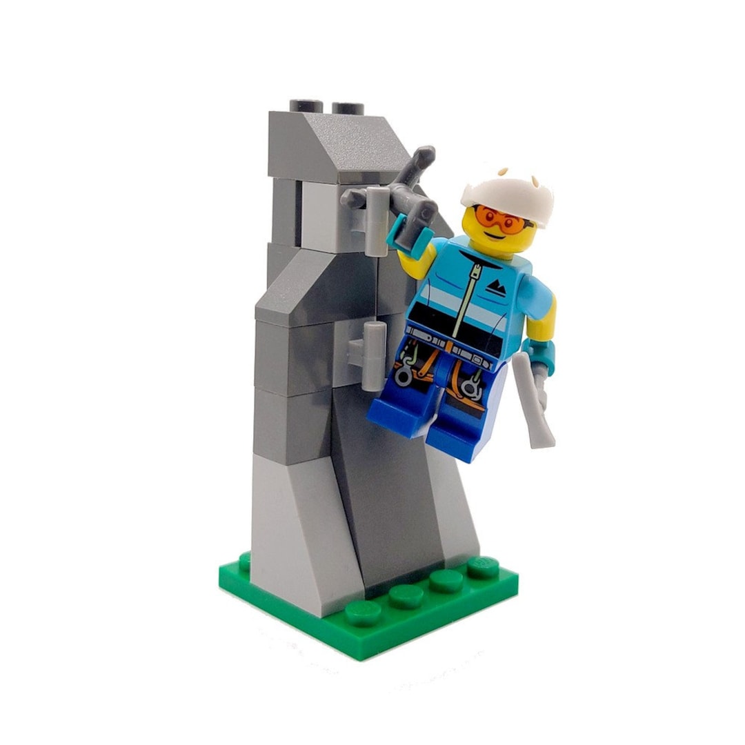 LEGO® City Mountain Wall & Rock Climber Abseiler Mountaineer - Etsy
