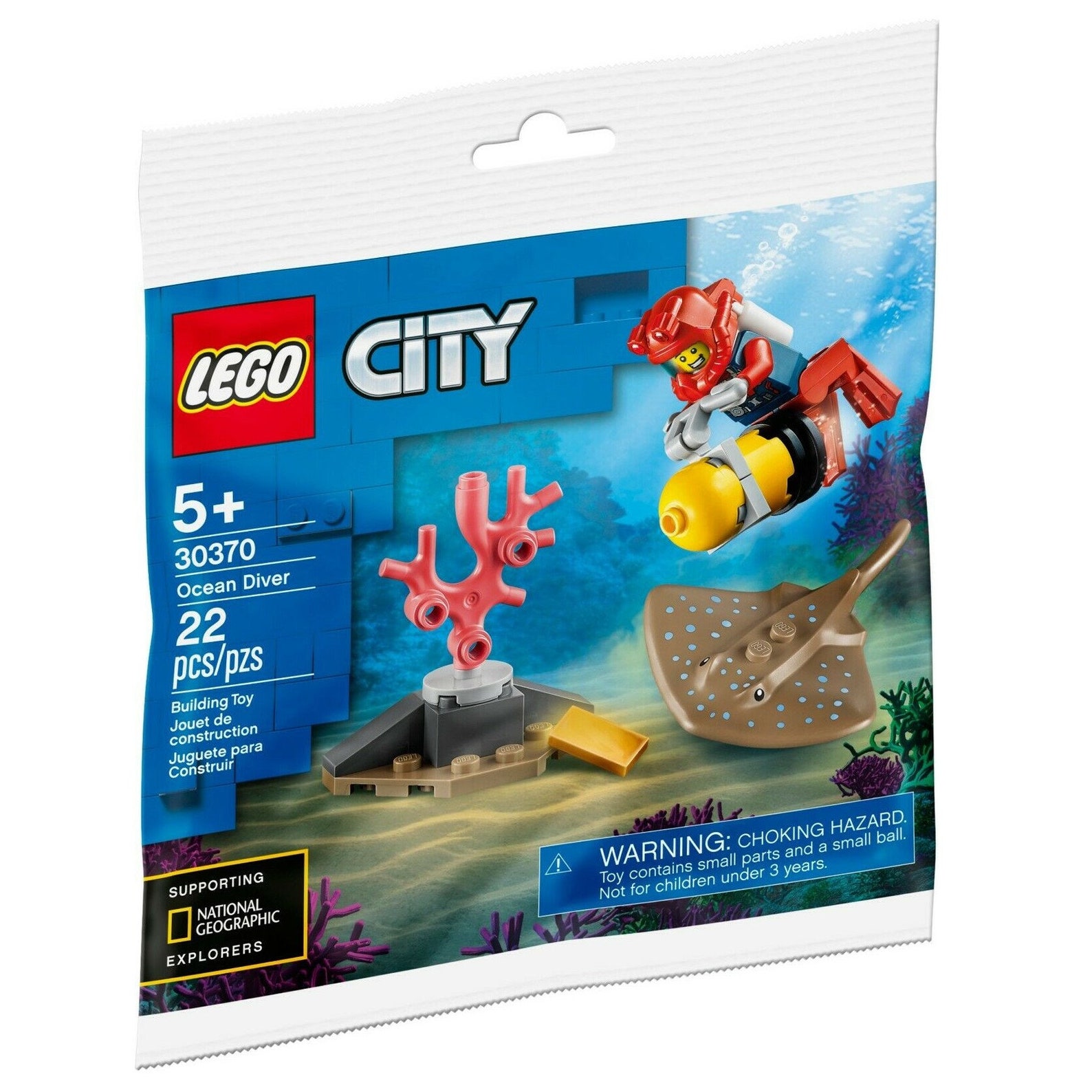 LEGO Scuba Diver Manta Ray Stingray Minifigure Ocean Boat Sea Etsy