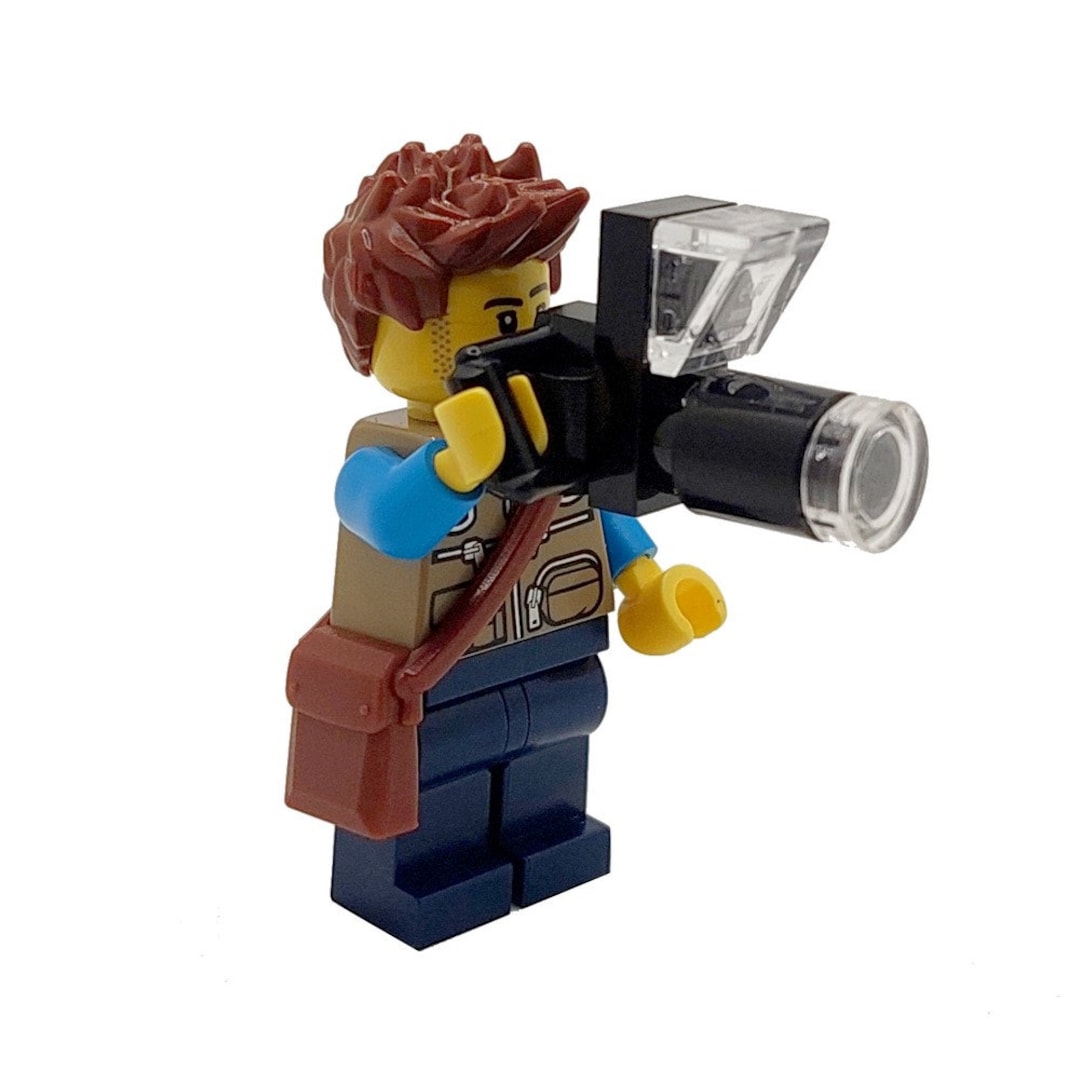 LEGO® City Outdoor Photographer Male Minifigure & Zoom Camera Etsy