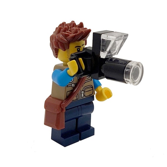 LEGO® City Outdoor Photographer Male Minifigure Zoom Camera - Etsy