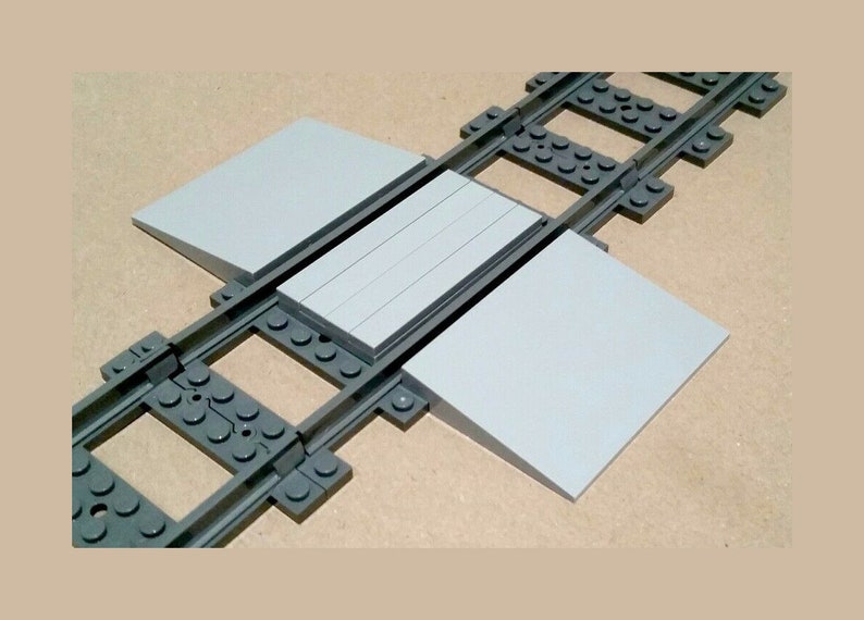 LEGO Train Track Parts Custom Level Crossing Railroad Bricks Etsy UK