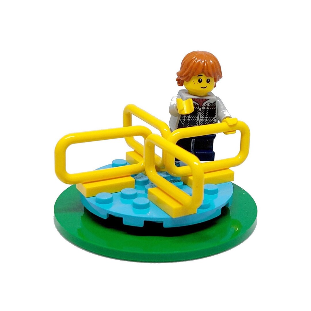 LEGO® City Park Playground Working Roundabout & Child Boy Kid Etsy