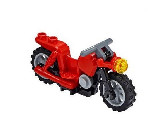 LEGO® Red Motorbike Minifigure Accessory Train - Etsy