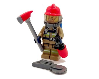 classic fireman w accessories #3 LEGO Fireman Fire fighter Minifigure 