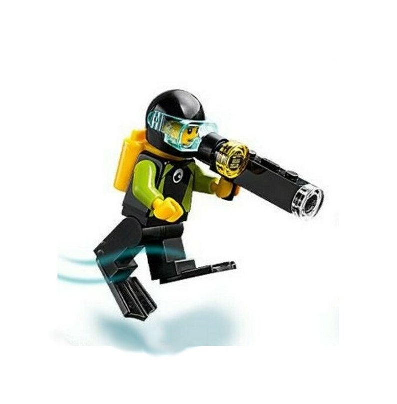 LEGO Scuba Diver Man Minifigure With Camera & Breathing Gear Etsy