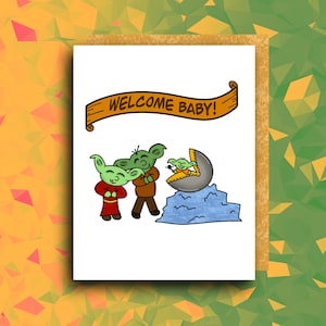 Bienvenue à la fête Baby Gobelin| nouvelle carte de voeux de félicitations de baby shower | Donjons et Dragons D&D