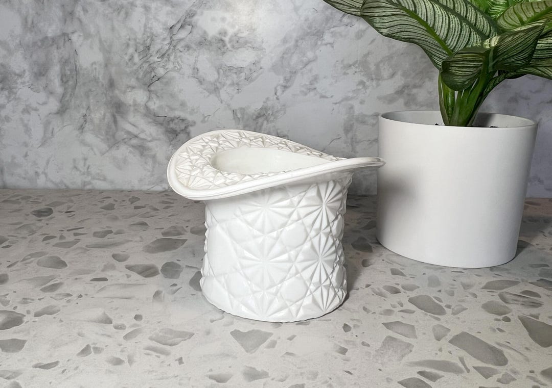 フェントンミルクガラスバスケットdaisy & button pattern リング