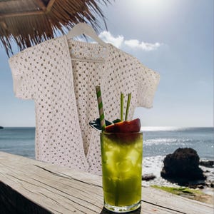 Crochet Pattern - Summer short sleeve cardigan - *Evelyn*