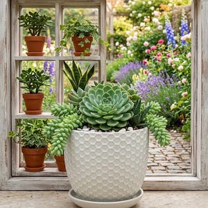 May include: A set of three ceramic mugs with a speckled, matte finish in cream, light grey, and dark grey. Each mug has a simple, minimalist design and a rounded handle.