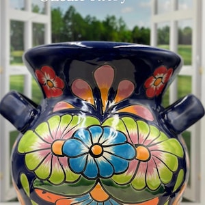 Cielo Talavera Handmade Multi Colored Ceramic Planter Pot/Handmade Planters/Ceramic Planters/Planters/Indoor Plant Pot/Ceramic Plant Pot