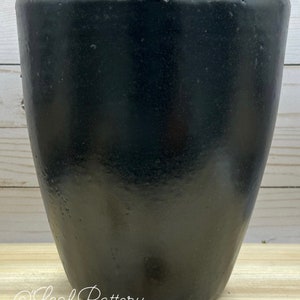 Black Crayon Clay/Ceramic Planter Pot/ Planters and pots/ Birthday Gift/ Gift for her/Gift for him/ Plant Pot/Ceramic Planter