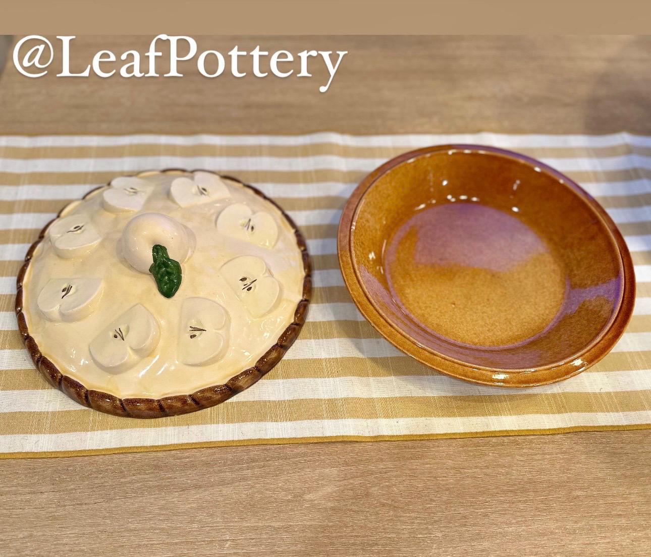 ヴィンテージ ポルトガル製 陶器製 パイキーパー 蓋付き | 手描きの