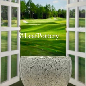 Confetti Glossy Green Clay/Ceramic Planter with drainage hole /Planters and pots/Ceramic Planters/Indoor Planters/Indoor Plant Pot/Planters
