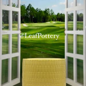Macaroon (SM) Yellow Ceramic Planter Pot without drainage hole/ Planters and pots/Ceramic Planters/Indoor Planters/Plant Pot/Planters/Gift