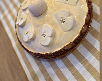 ヴィンテージ ポルトガル製 陶器製 パイキーパー 蓋付き | 手描きの