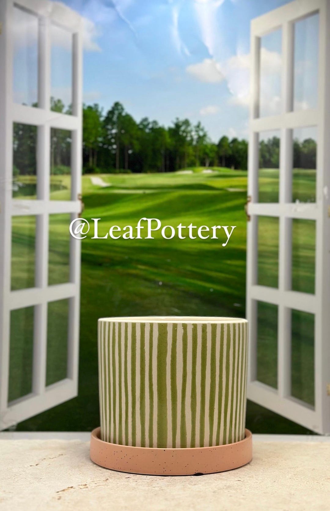 Planter Romimex Grey Ceramic